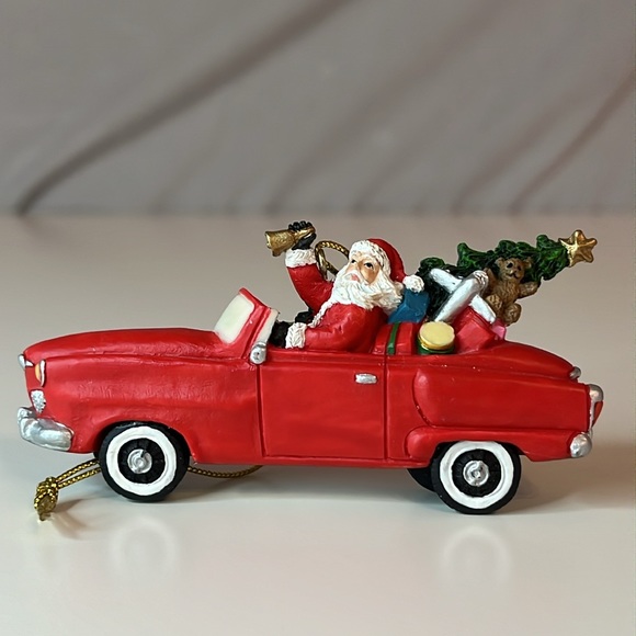 Pipka Santa's 'Holiday Sports Car' Hanging Ornament - Picture 2 of 9